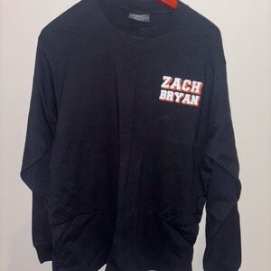 Black Zach Bryan Long Sleeve Shirt